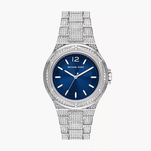  Shop Authentic Michael Kors Lennox Three Hand Blue Dial Silver Steel Strap Watch For Women - MK6990 - Luxxuri