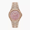  Shop Authentic Michael Kors Lennox Three Hand Crystals Rose Gold Dial Rose Gold Steel Strap Watch For Women - MK6992 - Luxxuri
