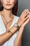  Shop Authentic Michael Kors Camille Chronograph White Dial Gold Steel Strap Watch For Women - MK6994 - Luxxuri
