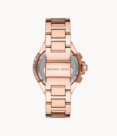  Shop Authentic Michael Kors Layton Rose Gold Dial Rose Gold Steel Strap Watch for Women - MK6395 - Luxxuri