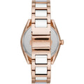  Shop Authentic Michael Kors Janelle Three Hand Rose Gold Dial Two Tone Steel Strap Watch For Women - MK7134 - Luxxuri