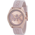  Shop Authentic Michael Kors Janelle Three Hand Rose Gold Dial Pink Rubber Strap Watch For Women - MK7139 - Luxxuri