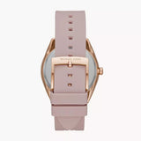  Shop Authentic Michael Kors Janelle Three Hand Rose Gold Dial Pink Rubber Strap Watch For Women - MK7139 - Luxxuri