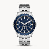  Shop Authentic Michael Kors Cunningham Multifunction Blue Dial Silver Steel Strap Watch For Men - MK7153 - Luxxuri
