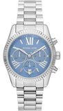  Shop Authentic Michael Kors Lexington Chronograph Blue Dial Silver Steel Strap Watch For Women - MK7215 - Luxxuri