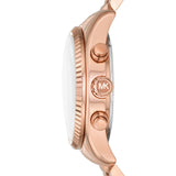  Shop Authentic Michael Kors Lexington Chronograph Grey Dial Rose Gold Steel Strap Watch For Women - MK7217 - Luxxuri