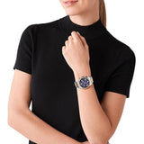  Shop Authentic Michael Kors Lexington Chronograph Blue Dial Two Tone Steel Strap Watch For Women - MK7218 - Luxxuri