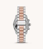  Shop Authentic Michael Kors Lexington Chronograph Rose Gold Dial Two Tone Steel Strap Watch For Women - MK7219 - Luxxuri