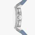  Shop Authentic Michael Kors Sidney Multifunction Crystals Silver Dial Blue Rubber Strap Watch for Women - MK7220 - Luxxuri