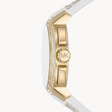  Shop Authentic Michael Kors Jessa Multifunction Gold Dial White Leather Strap Watch For Women - MK7204 - Luxxuri