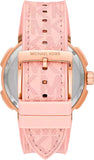  Shop Authentic Michael Kors Sidney Multifunction White Dial Pink Silicone Strap Watch For Women - MK7222 - Luxxuri