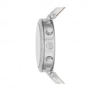  Shop Authentic Michael Kors Parker Chronograph White Dial White Leather Strap Watch For Women - MK7226 - Luxxuri