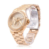  Shop Authentic Michael Kors Lennox Three Hand Gold Dial Gold Steel Strap Watch For Women - MK7229 - Luxxuri