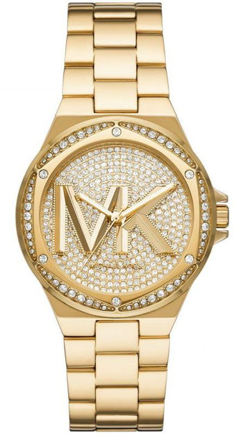  Shop Authentic Michael Kors Lennox Three Hand Gold Dial Gold Steel Strap Watch For Women - MK7229 - Luxxuri