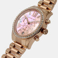  Shop Authentic Michael Kors Lexington Chronograph Rose Gold Dial Rose Gold Steel Strap Watch for Women - MK7242 - Luxxuri
