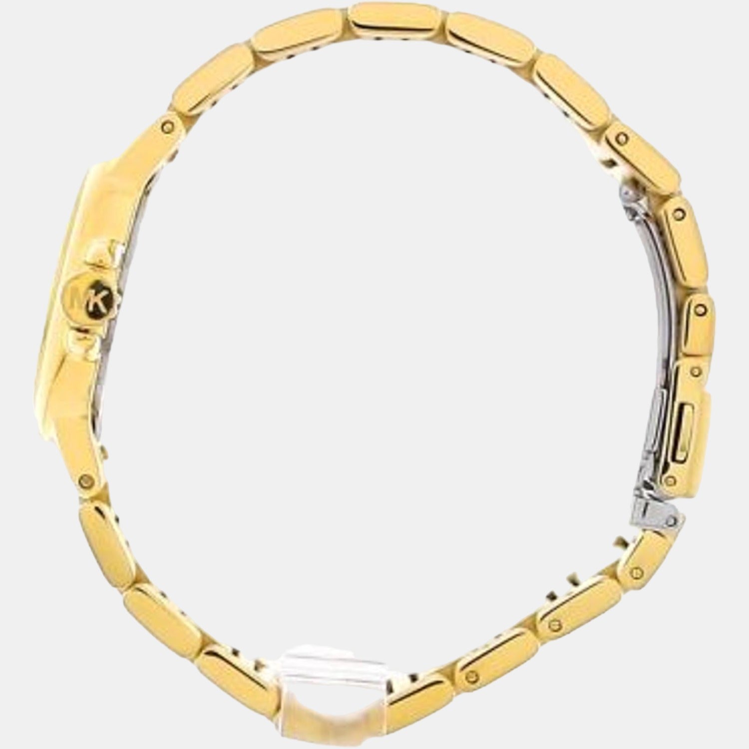 Michael Kors Camille Quartz White Dial Gold Steel Strap Watch For Women - MK7255