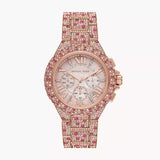  Shop Authentic Michael Kors Camille Chronograph Mother of Pearl Dial Rose Gold Steel Strap Watch for Women - MK7272 - Luxxuri