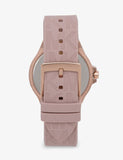  Shop Authentic Michael Kors Mini Lennox Three-Hand Rose Gold Dial Pink Silicone Strap Watch For Women - MK7282 - Luxxuri