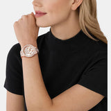  Shop Authentic Michael Kors Layton Chronograph Rose Gold Dial Rose Gold Steel Strap Watch For Women - MK7285 - Luxxuri