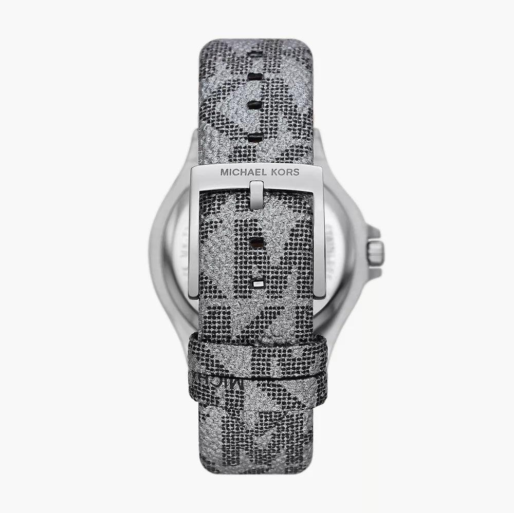  Shop Authentic Michael Kors Lennox Quartz Black Dial Grey Leather Strap Watch For Women - MK7309 - Luxxuri