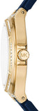  Shop Authentic Michael Kors Lennox Three Hand White Dial Blue Silicone Strap Watch For Women - MK7333 - Luxxuri