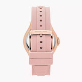  Shop Authentic Michael Kors Lennox Three-Hand Analog White Dial Pink Silicone Strap Watch For Women - MK7334 - Luxxuri