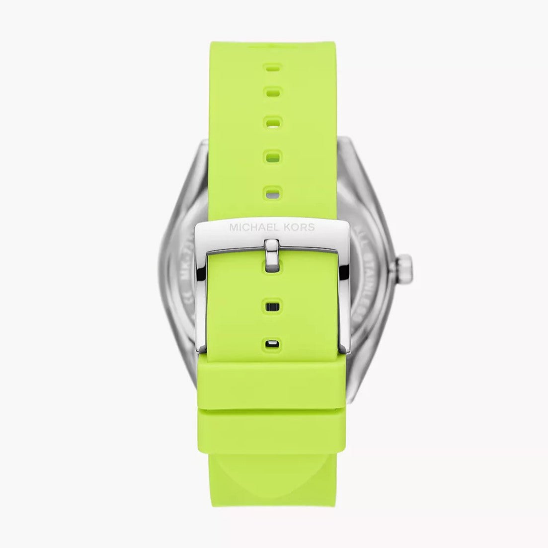 Shop Authentic Michael Kors Janelle Three Hand Neon Green Dial Neon Green Rubber Strap Watch For Women - MK7351 - Luxxuri