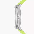  Shop Authentic Michael Kors Janelle Three Hand Neon Green Dial Neon Green Rubber Strap Watch For Women - MK7351 - Luxxuri