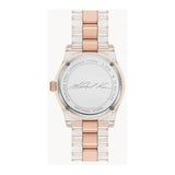  Shop Authentic Michael Kors Runway Analog Crystals Rose Gold Dial Two Tone Steel Strap Watch for Women - MK7355 - Luxxuri