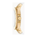 Michael Kors Everest Analog Gold Dial White Silicone Strap Watch For Women - MK7357
