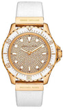  Shop Authentic Michael Kors Everest Analog Gold Dial White Silicone Strap Watch For Women - MK7357 - Luxxuri