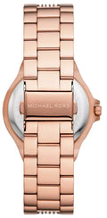 Shop Authentic Michael Kors Lennox Three-Hand Silver Dial Rose Gold Steel Strap Watch For Women - MK7362 - Luxxuri