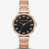  Shop Authentic Michael Kors Addyson Quartz Black Dial Gold Steel Strap Watch for Women - MK7416 - Luxxuri