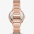 Michael Kors Addyson Quartz Black Dial Gold Steel Strap Watch for Women - MK7416