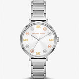  Shop Authentic Michael Kors Addyson Quartz Silver Dial Silver Steel Strap Watch for Women - MK7417 - Luxxuri