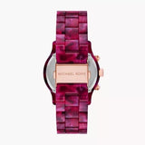  Shop Authentic Michael Kors Runway Chronograph Red Dial Red Steel Strap Watch for Women - MK7425 - Luxxuri