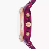  Shop Authentic Michael Kors Runway Chronograph Red Dial Red Steel Strap Watch for Women - MK7425 - Luxxuri