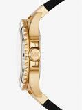  Shop Authentic Michael Kors Everest Three-Hand Crystals Black Dial Black Rubber Strap Watch for Women - MK7440 - Luxxuri