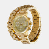  Shop Authentic Michael Kors Runway Chronograph Analog Gold Dial Gold Steel Strap Watch for Women - MK7452 - Luxxuri