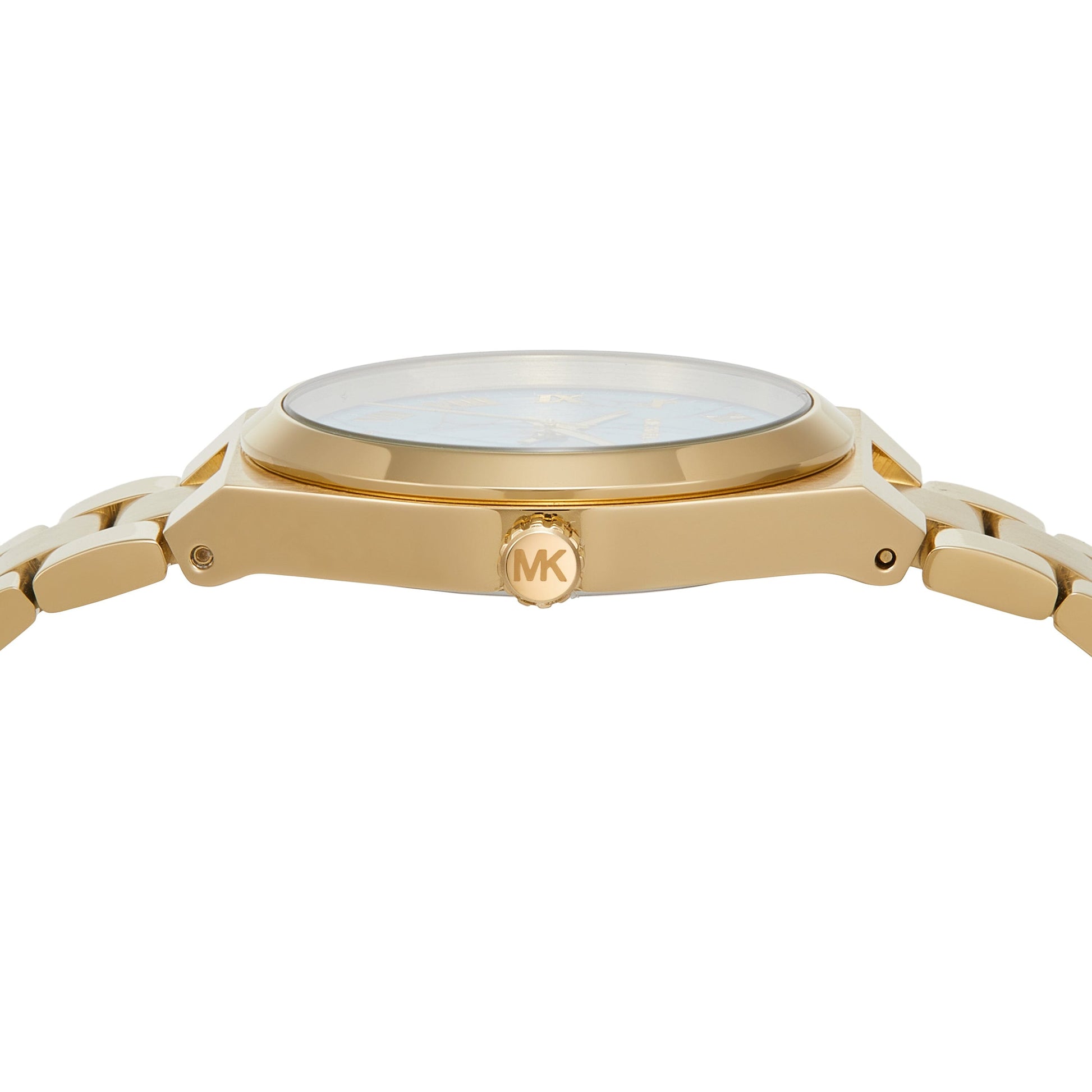  Shop Authentic Michael Kors Channing Quartz Gold Dial Gold Steel Strap Watch For Women - MK6623 - Luxxuri