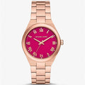  Shop Authentic Michael Kors Lennox Analog Pink Dial Rose Gold Steel Strap Watch for Women - MK7462 - Luxxuri