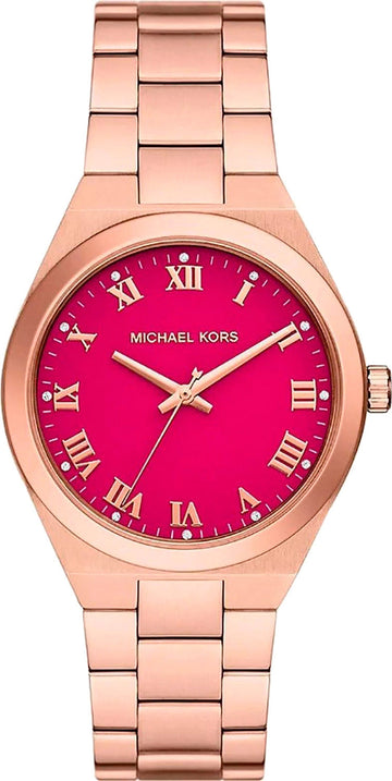  Shop Authentic Michael Kors Lennox Analog Pink Dial Rose Gold Steel Strap Watch for Women - MK7462 - Luxxuri
