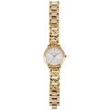  Shop Authentic Michael Kors Runway Three-Hand White Dial Gold Steel Strap Watch for Women - MK7472 - Luxxuri