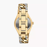  Shop Authentic Michael Kors Lennox Pavé Crystals Silver Dial Two Tone Steel Strap Watch for Women - MK7487 - Luxxuri