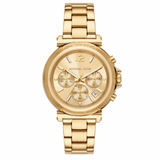  Shop Authentic Michael Kors Maren Chronograph Gold Dial Gold Steel Strap Watch for Women - MK7493 - Luxxuri