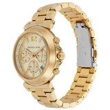  Shop Authentic Michael Kors Maren Chronograph Gold Dial Gold Steel Strap Watch for Women - MK7493 - Luxxuri