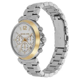  Shop Authentic Michael Kors Maren Chronograph Silver Dial Silver Steel Strap Watch for Women - MK7495 - Luxxuri
