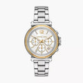 Michael Kors Maren Chronograph Silver Dial Silver Steel Strap Watch for Women - MK7495