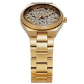 Michael Kors Lennox Three-Hand Gold Dial Gold Steel Strap Watch for Women - MK7500
