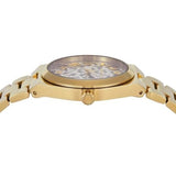  Shop Authentic Michael Kors Lennox Three-Hand Gold Dial Gold Steel Strap Watch for Women - MK7500 - Luxxuri